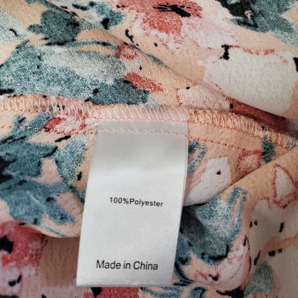 Plus Size 2X Wrap Blouse Short Sleeves V-Neck Light Summer Top - Picture 12 of 13